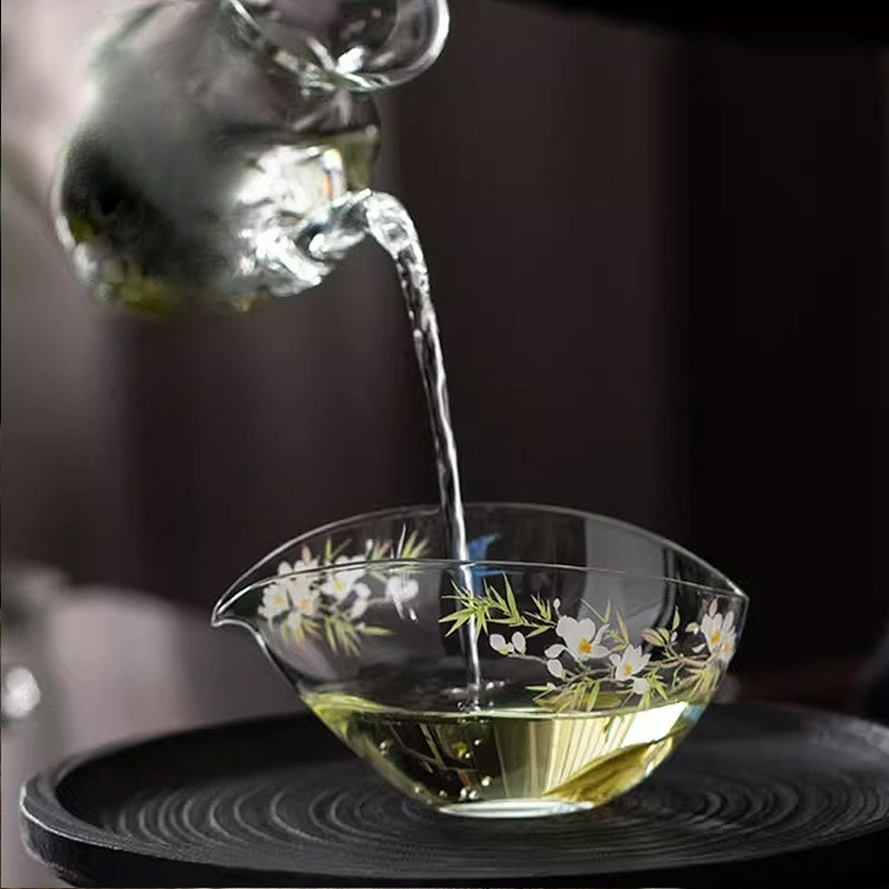 200ml Glass Fair Cup Thickened - đánh giá và giá Korean Tea Set