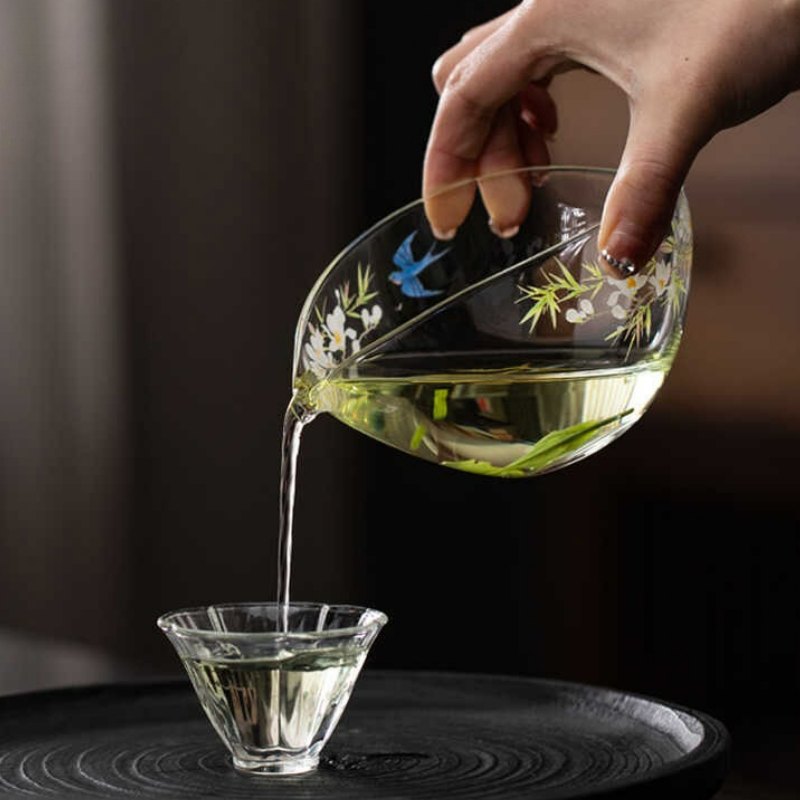 200ml Glass Fair Cup Thickened - đánh giá và giá Korean Tea Set