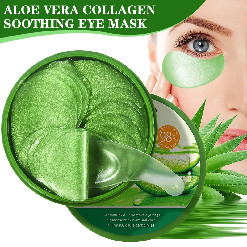 60pcs Aloe Vera Collagen Eye M - đánh giá và giá Sheet Mask Collagen