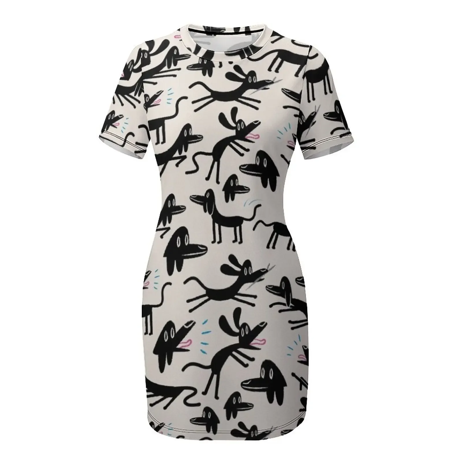 A Dog's Life Short-Sleeved Dre - đánh giá và giá Korean Women Lifestyle