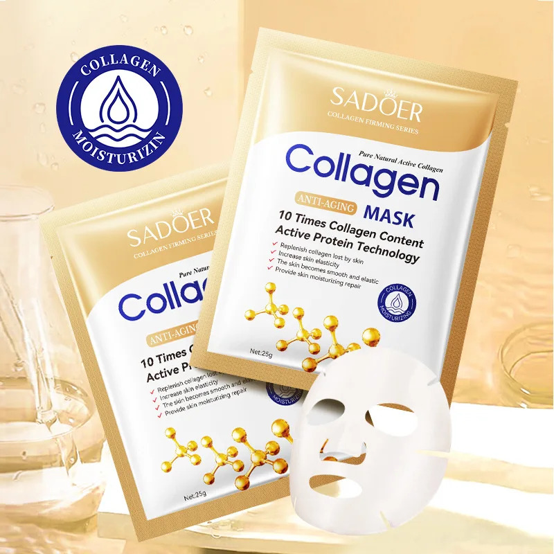 10pcs Anti-aging Collagen Face - đánh giá và giá Sheet Mask Collagen