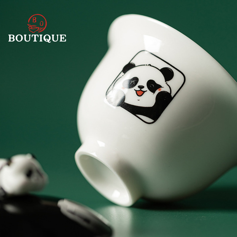 Yishi Talk Panda Travel Set Ca - đánh giá và giá Korean Tea Set