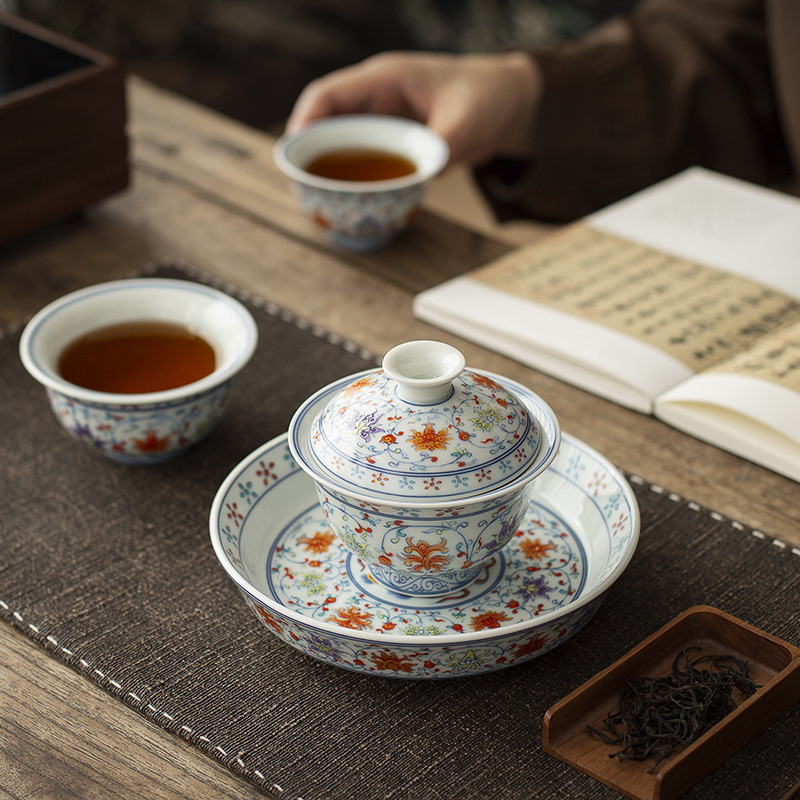 Handmade Jingdezhen Blue White - đánh giá và giá Korean Tea Set